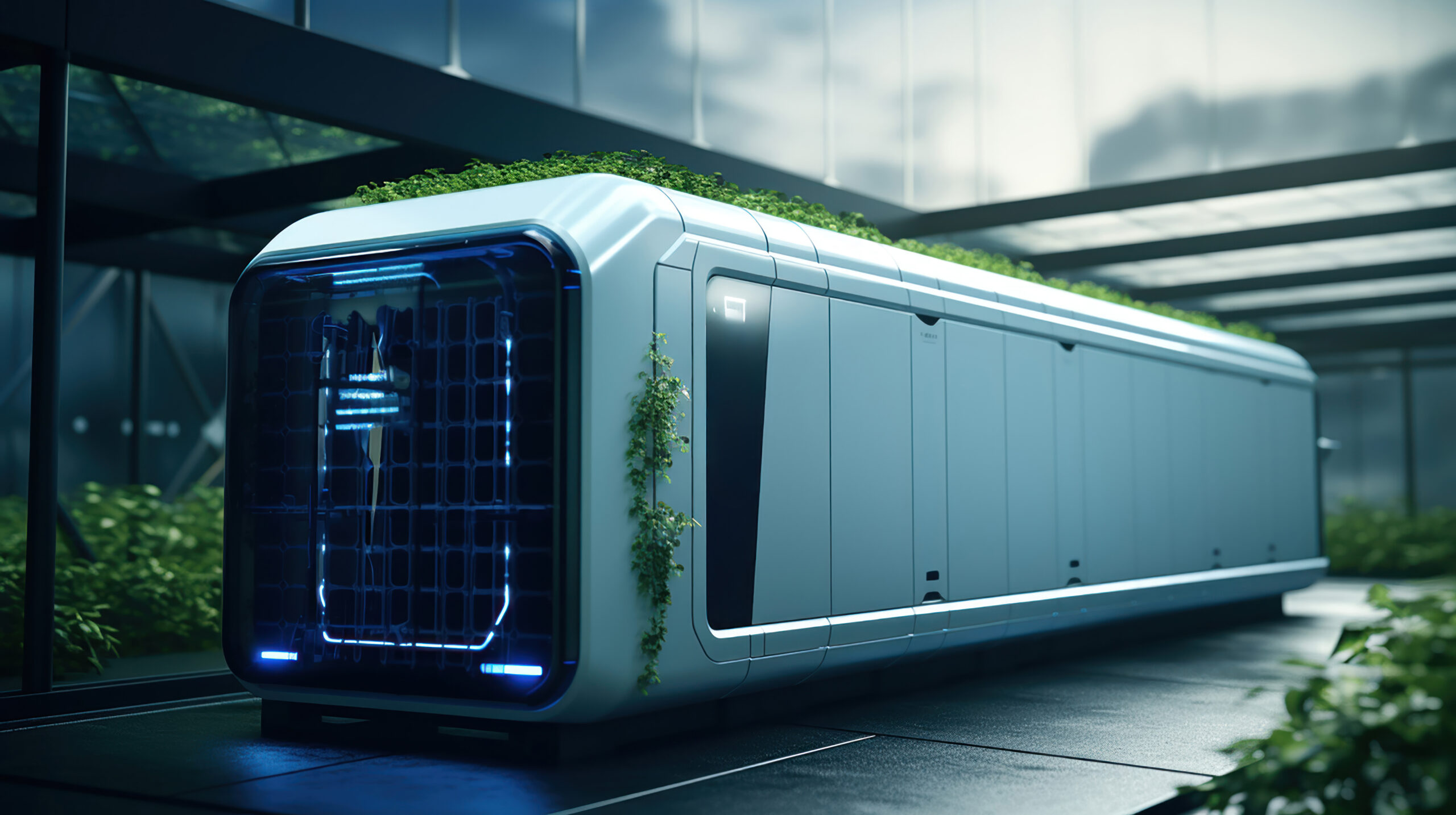 A contemporary facility for storing hydrogen energy.